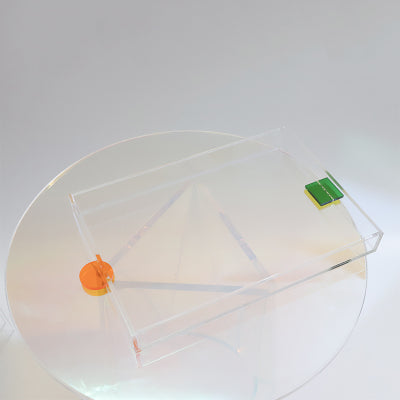 Acrylic Side Table & Tray
