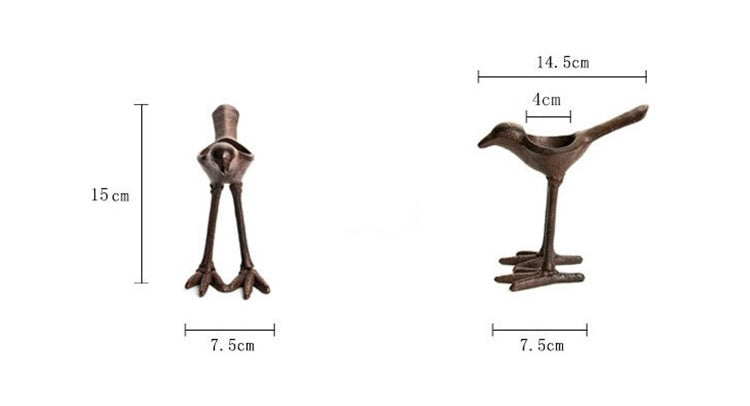 Birdy Iron Art candle holder