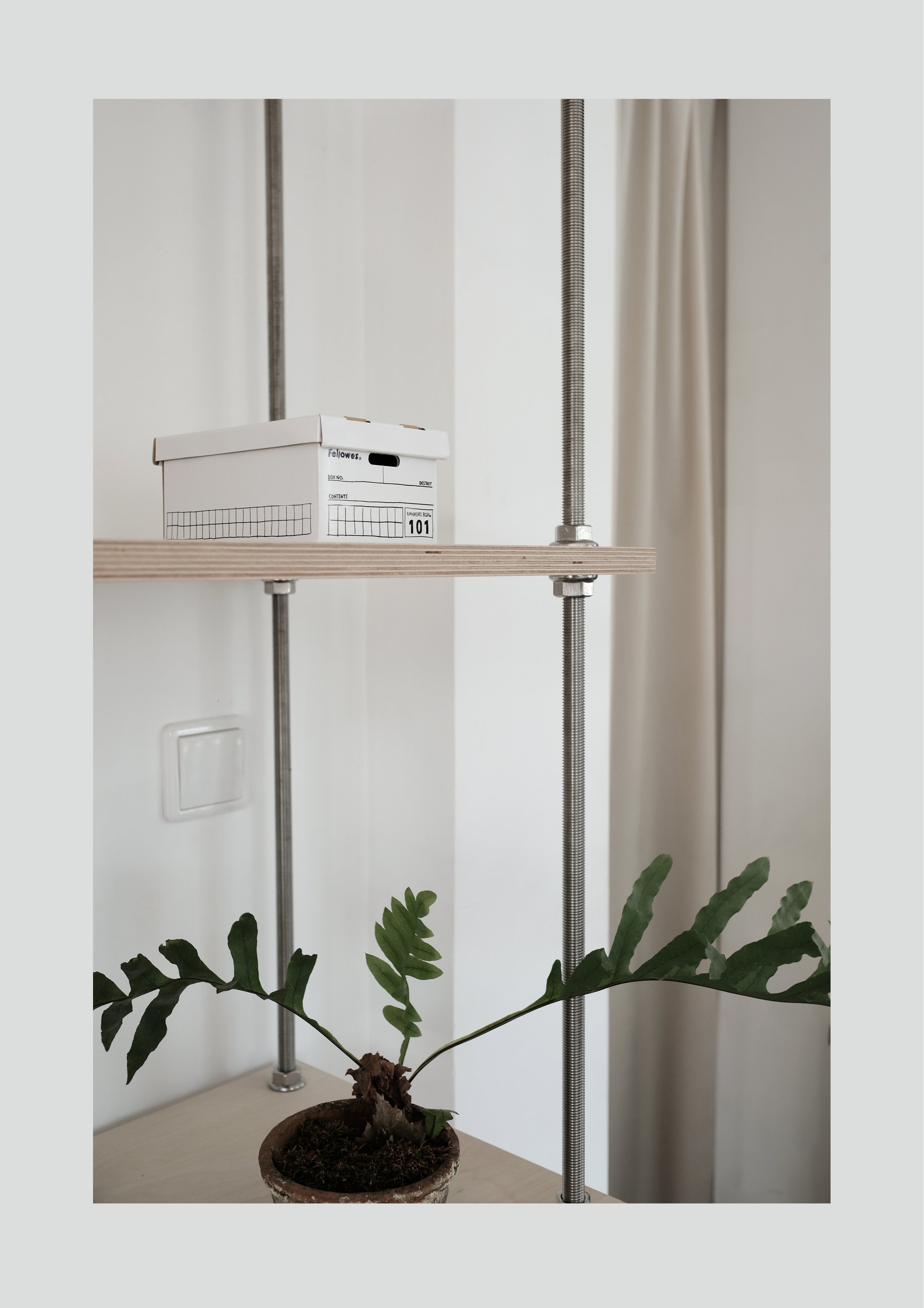 Straight Raw Display Cabinet