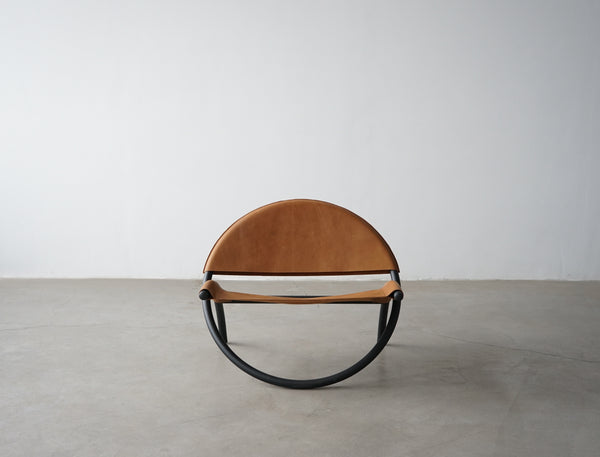 Leather on sale circle chair