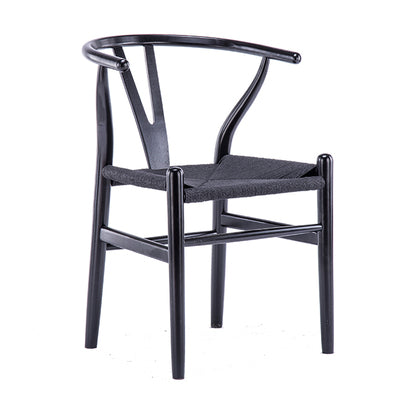 Black Designer replica Solid wood Dining Chair