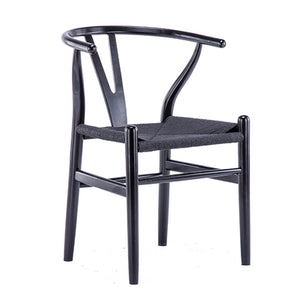 Black Designer replica Solid wood Dining Chair