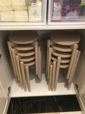 Stackable wooden chair
