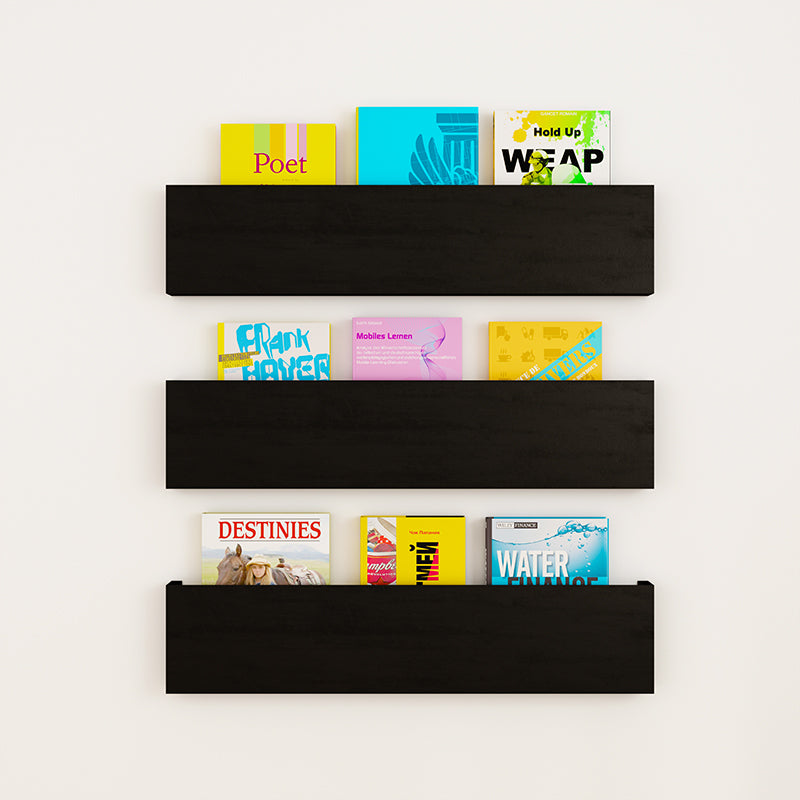 Minimalist Luminated wall shelf magazine rack