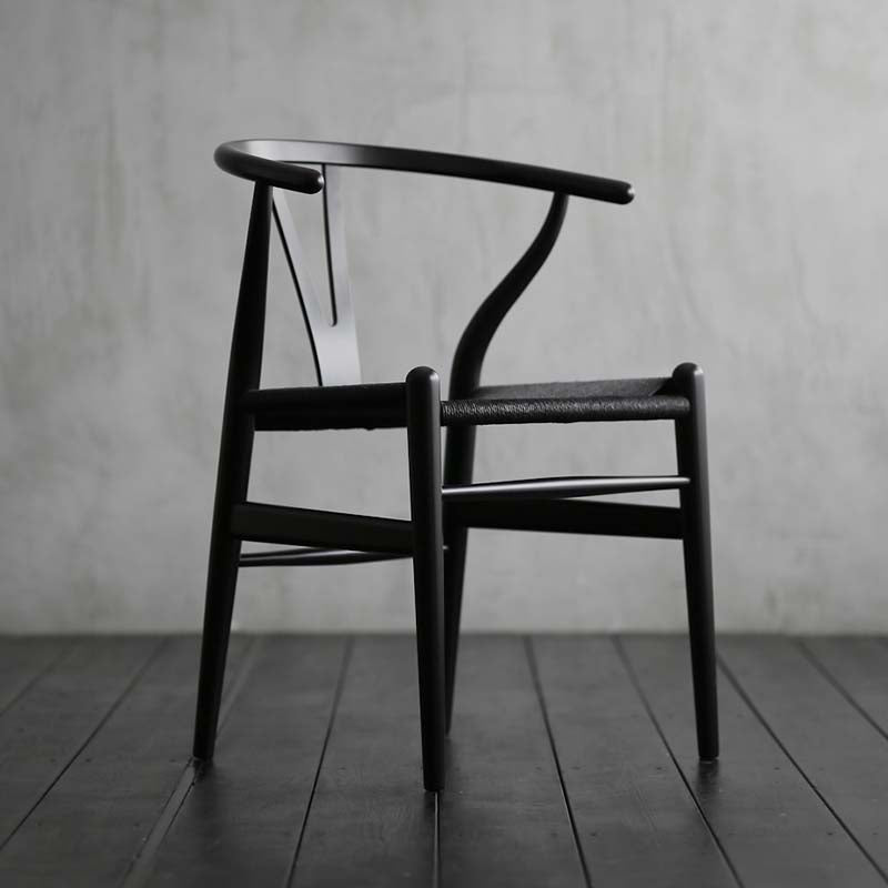 Black Designer replica Solid wood Dining Chair
