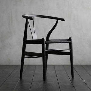 Black Designer replica Solid wood Dining Chair