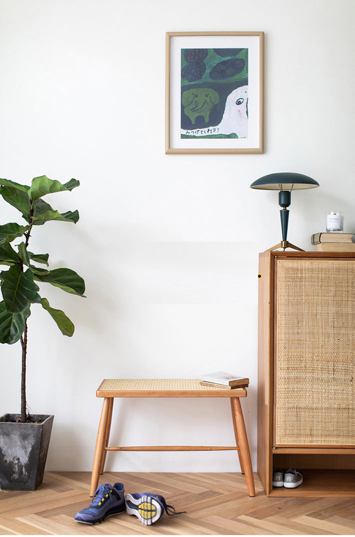 Cozy Rattan Stool