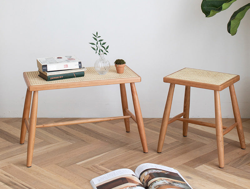 Cozy Rattan Stool