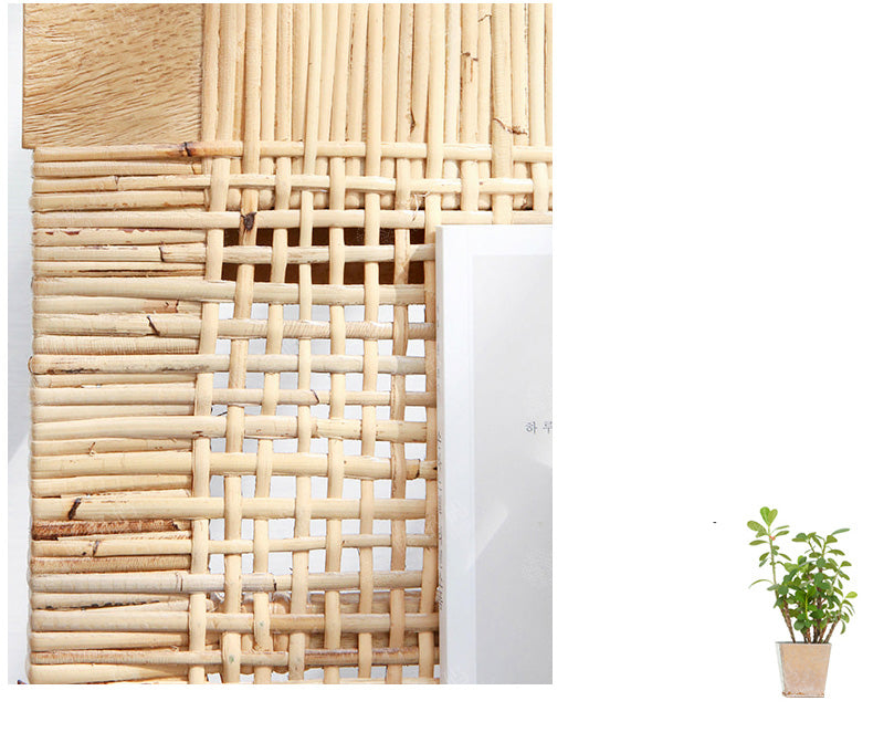Handmade Plant Rattan Bench