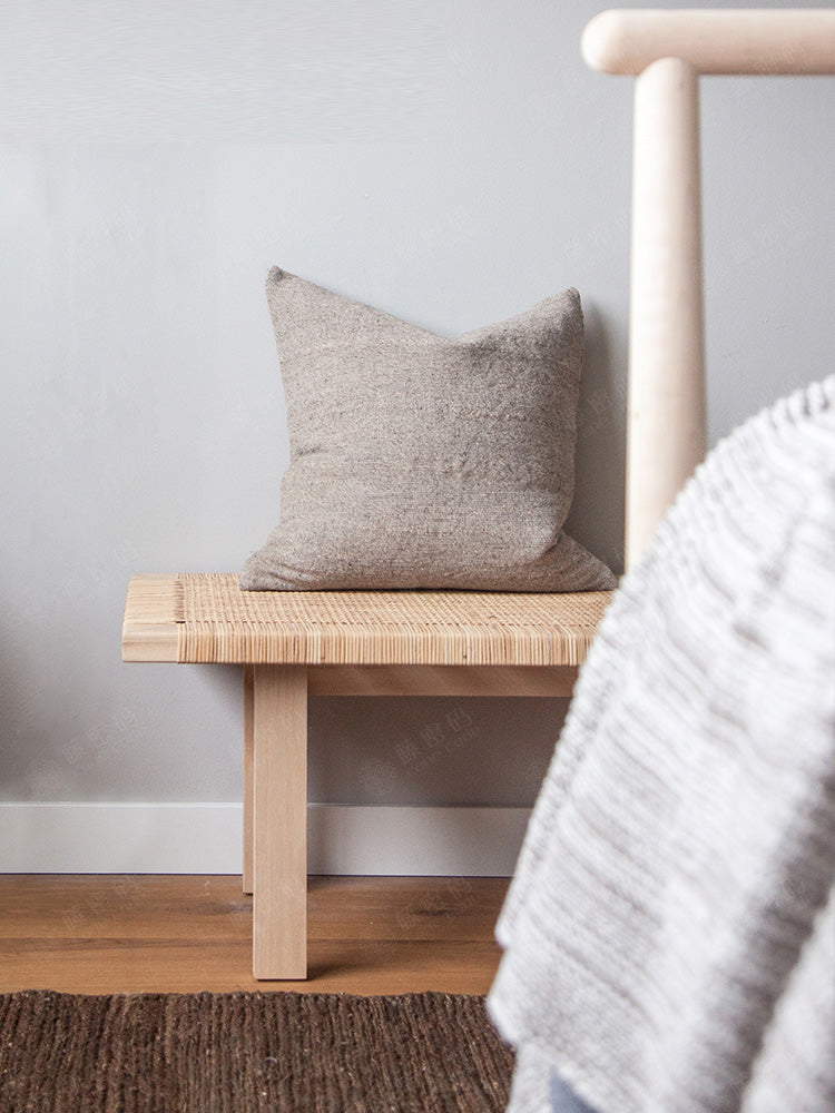 Handmade Plant Rattan Bench
