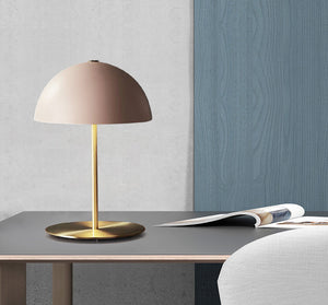 Dimmable Pink Half Round Table Lamp