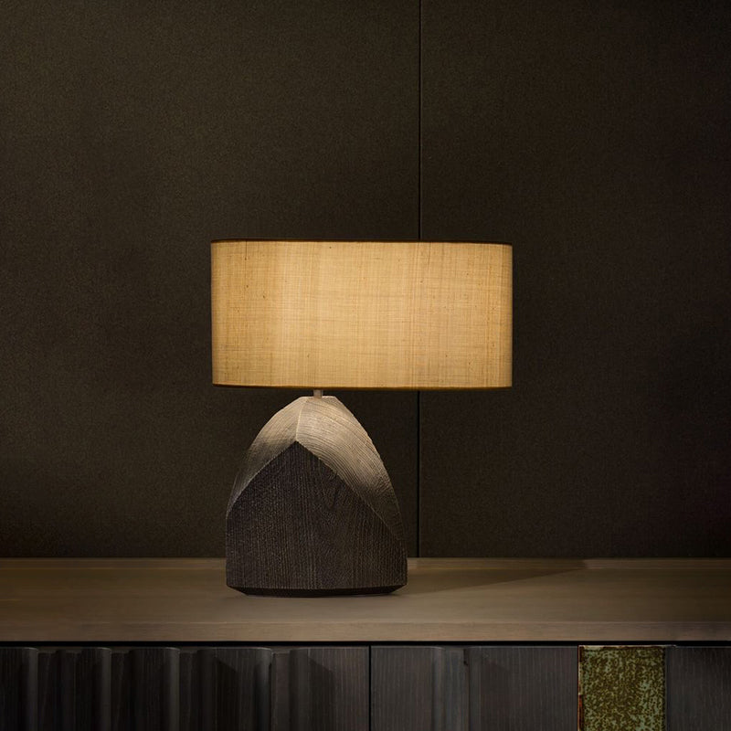 Wood Grain Art Table Lamp